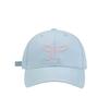 Baseball Cap Pink Embroidered Bow Design Sweet Cute Soft Top Adjustable Solid Color Fashion Baseball Cap for Women Girls
