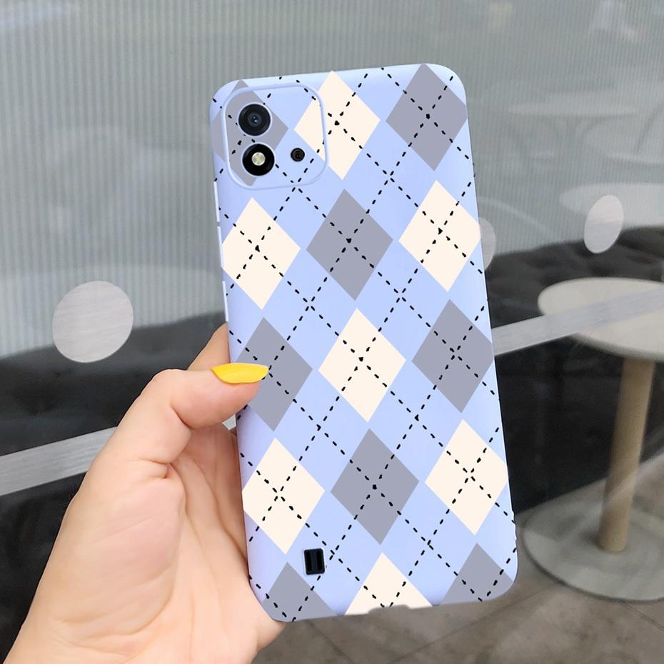 Lovely Pattern Phone Case For Realme C11 2021 C 11 2020 RMX2185 Macaroon Silicone Soft Cases Cover For Realme C11 (2021) RMX3231
