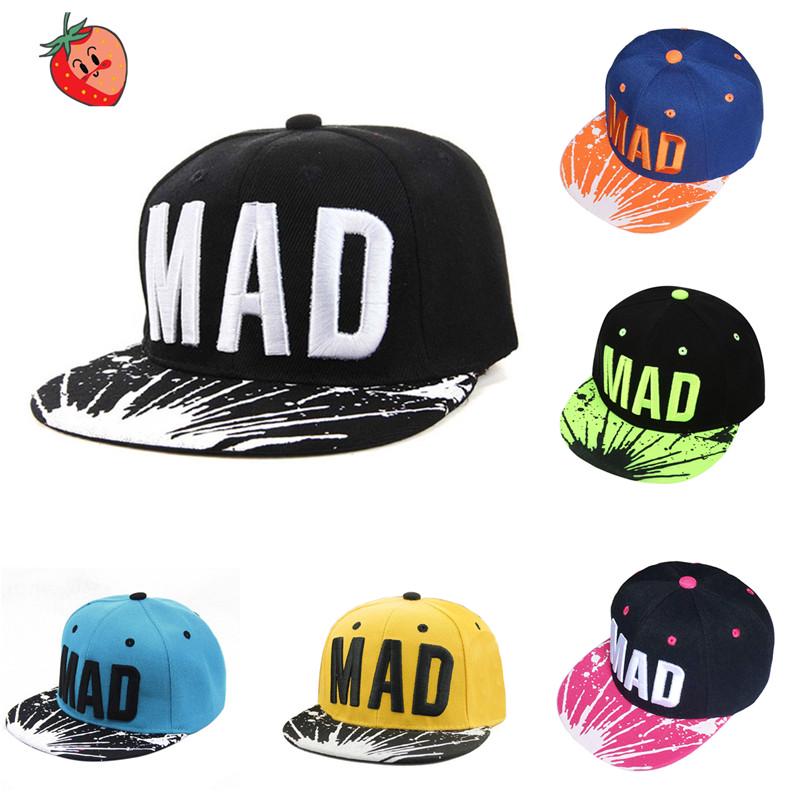 

Тренд Шляпа Snapback Cap Kid Boys Girls Буквы Бейсболки Плоские хип-хоп шапки