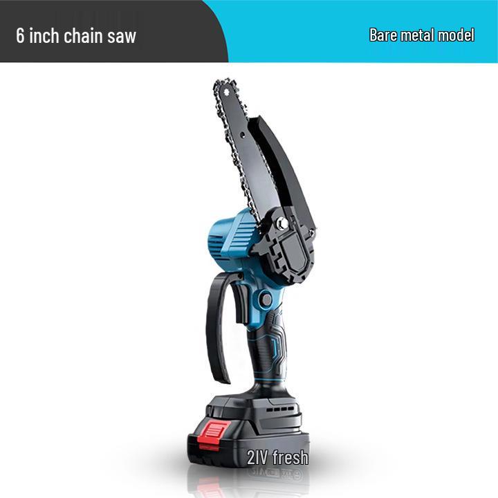 Rechargeable Brushless Mini Electric Chainsaw - Handheld Logging Saw for Outdoor Use