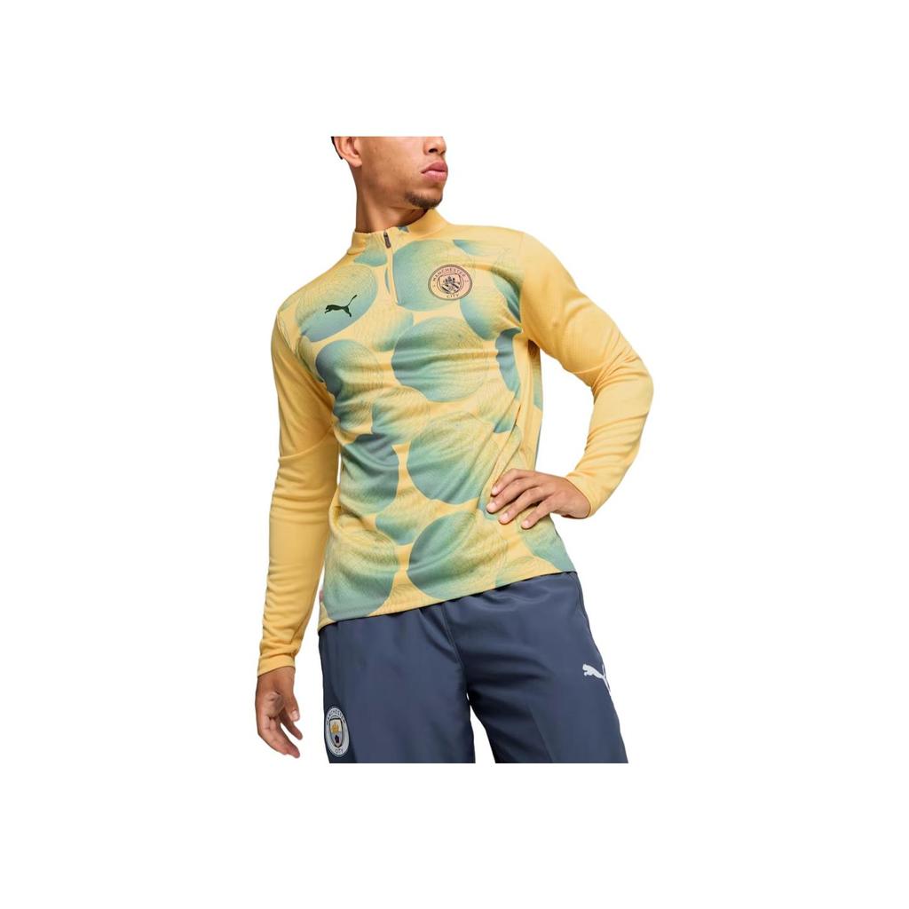 Puma Manchester City Drycell Gradient Design Casual Comfortable Long Sleeve T-Shirt Men Tops Linen 777579-30