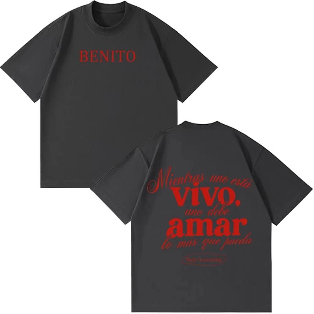 Bad Bunny 2026 Welttournee Grafik T-Shirt Unisex Locker Lässig Hip Hop Streetwear Trendig Kurzarm Damen und Unisex T-Shirts