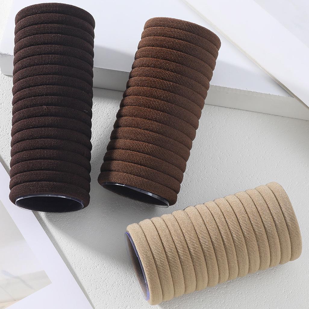 

50/100 шт. Черные резинки для волос для женщин, девочек, повязка на голову, высокоэластичная резинка, резинки для волос, держатель для хвостика, скранчи, аксессуар 50PCs