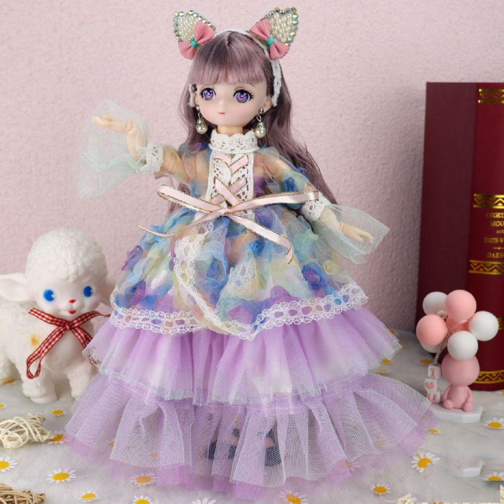 Cute 30cm Dolls Clothes DIY Dress Up 1/6 Dress Up Doll DIY Clothes  Birthday Gift