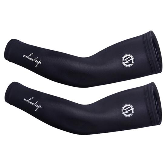 

1 Pair wheelup Unisex Outdoor Sports UV Sun Protection Cooling Arm Sleeves Cover L чёрный