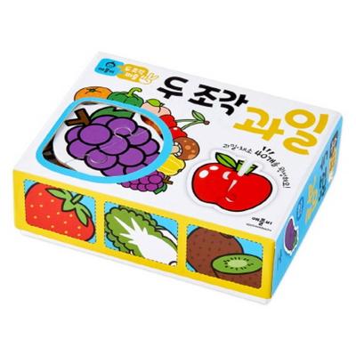 Pussel i två delar: frukter, 1, 80p, Korea Bästa småbarnspussel