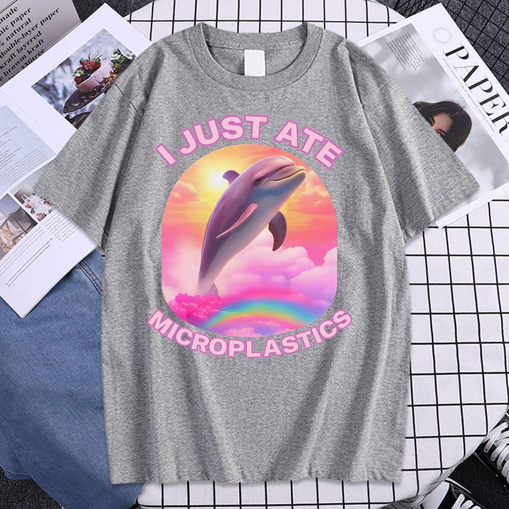 How It Feels To Eat Microplastics T Shirts Funny Meme Graphic Tshirts Unisex Women High Quality Vintage Summer Tops ONeck Tshirt