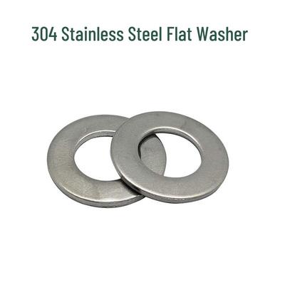 Flache Metallscheiben aus Edelstahl 304 (Größen: M1.6-M18)