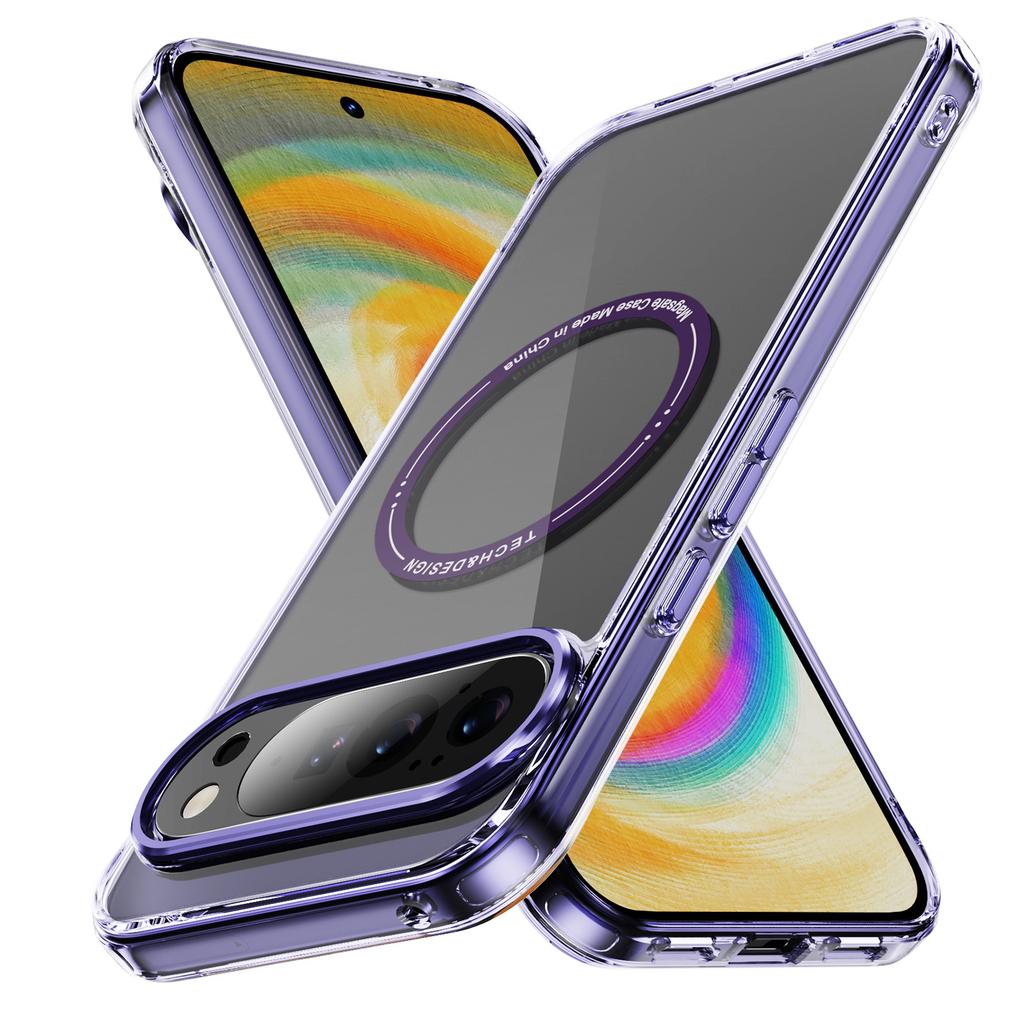 Husă de telefon magnetică HD-Transparentă Pentru Google Pixel 10 9 8 Pro XL 10PROXL 9ProXL 9A 8A Rezistentă la șocuri Pentru Magsafe Capac Dur Cristal
