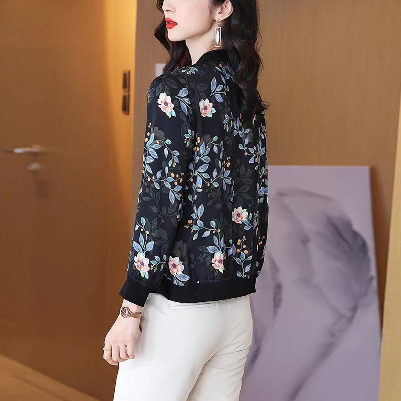 Spring Clothing Retro Jacket for Women Middle-aged Mother Spring and Autumn Jacket Cardigan Baseball Jacket