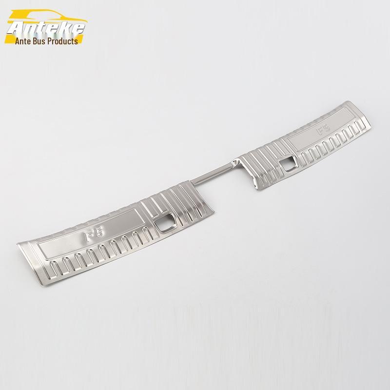 18-Piece F5 Stainless Steel Rear Guard Trunk Protection Pedal Decoration Sticker Set