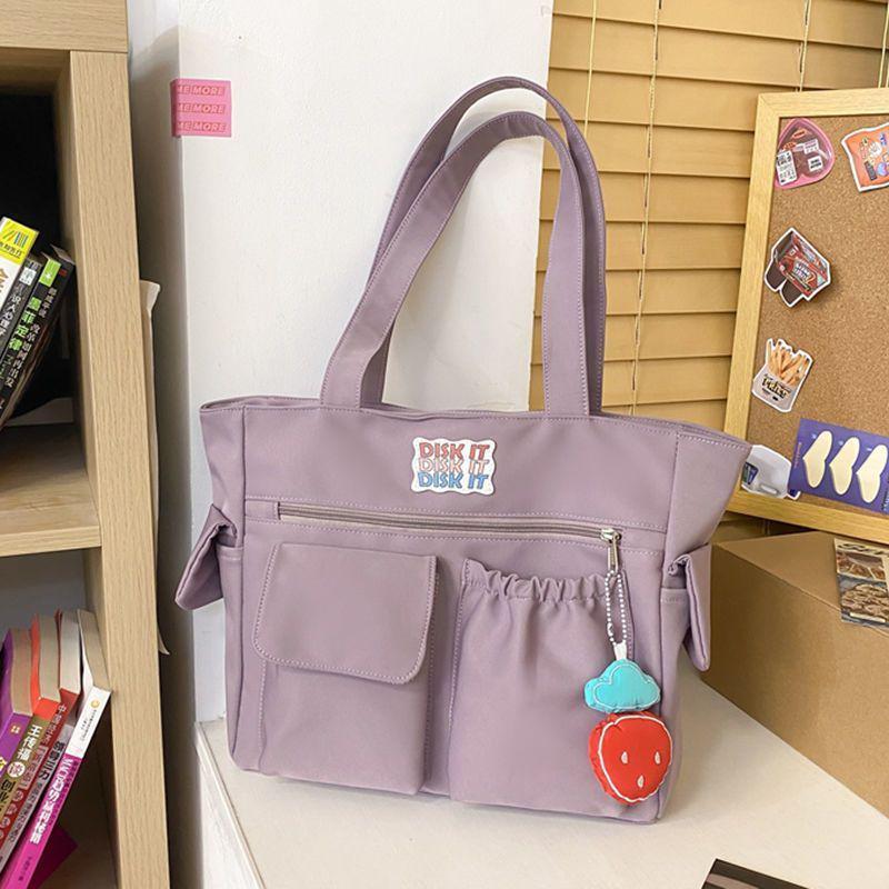 Fashionable Lightweight Mom and Baby Tote Bag with Multi-Compartment Design