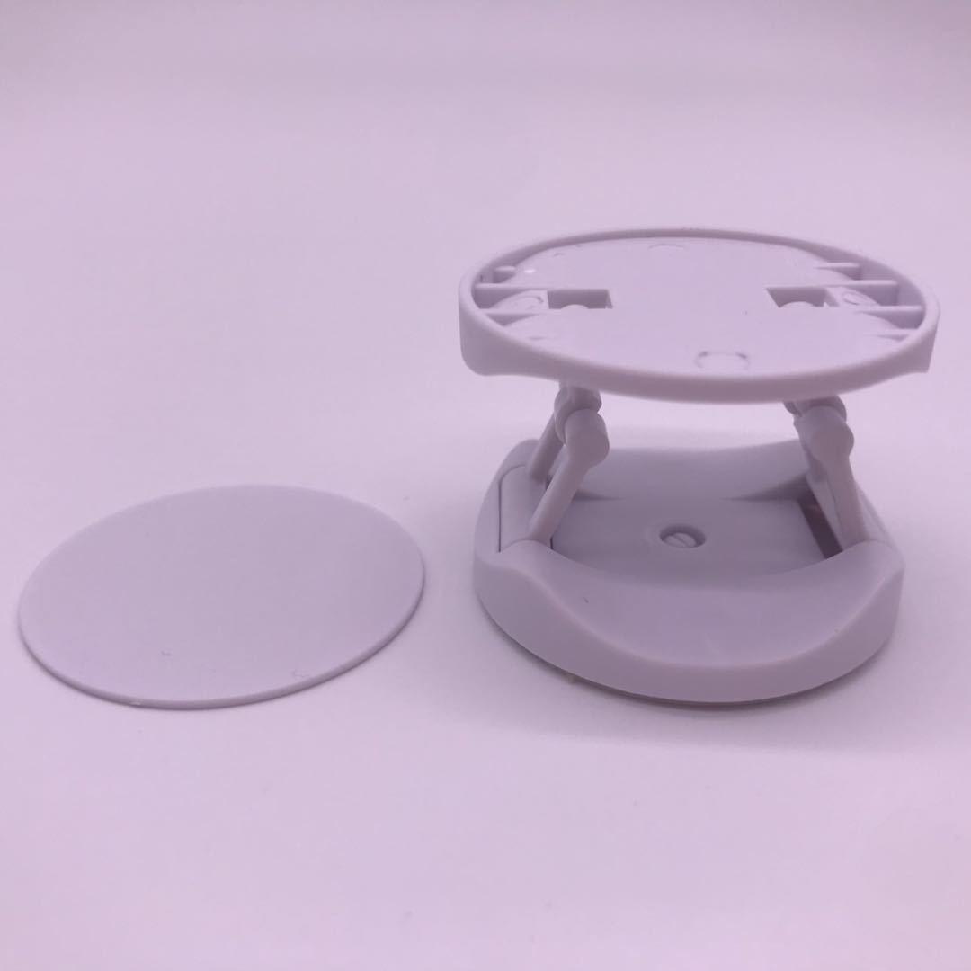 

Складной держатель для телефона с логотипом, вращающийся на 360°, с наклейкой и ручкой-подушкой безопасности concave + panel белый