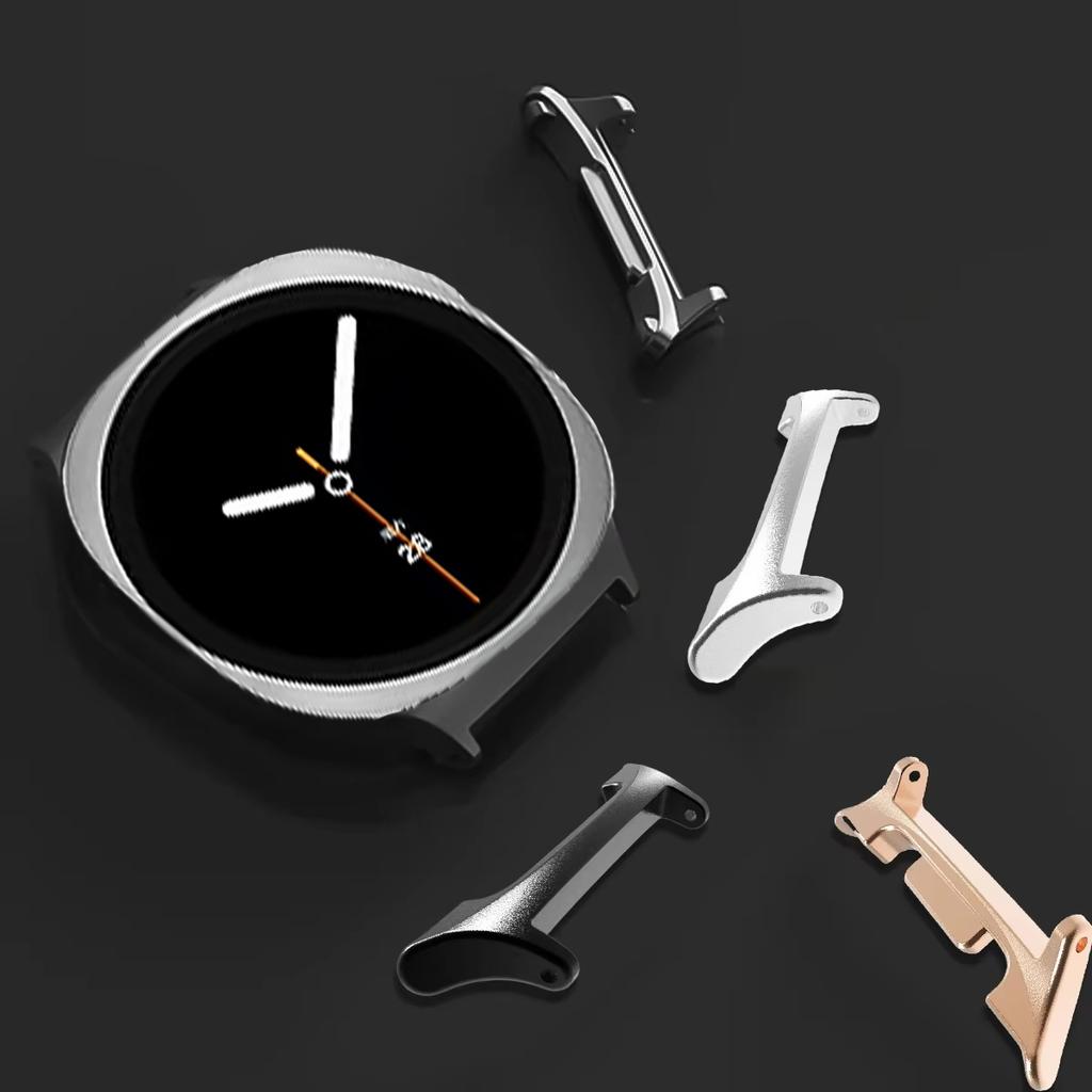 2 יחידות מתאם עבור Samsung Galaxy Watch 8 40 מ"מ 44 מ"מ אביזרים מחבר רצועה לשעון חכם צמיד נירוסטה Galaxy Watch 8