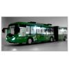 Electric Tourist Toy Traffic Trackless Bus Alloy Passenger Car Model Metal Double Section City Bus Model Sound Light Kids Gifts