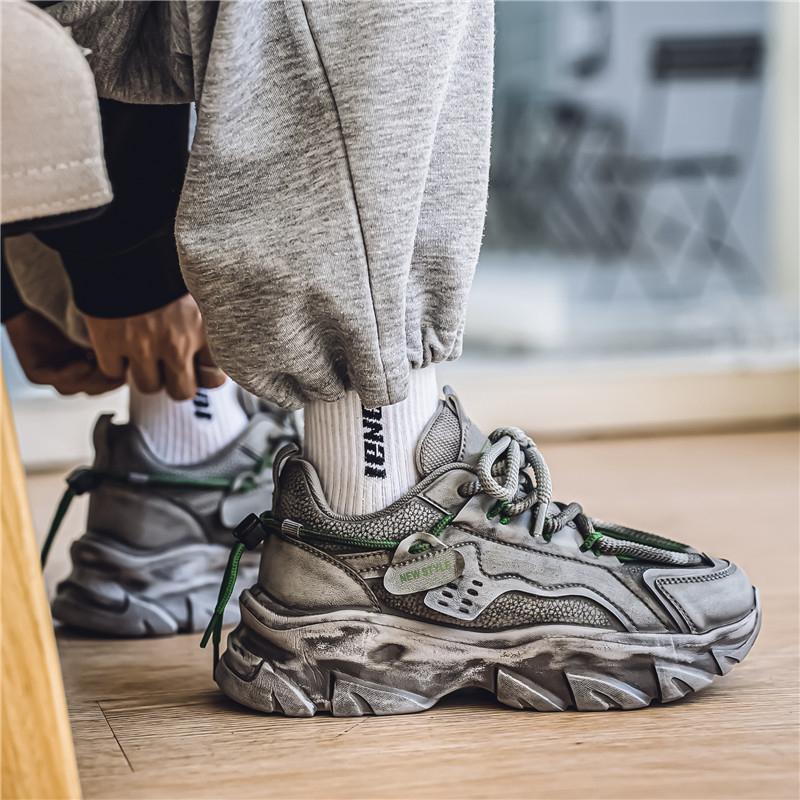 Men's fashion sports shoes four season soft sole non-slip comfort outdoor running shoes youth casual tide shoes student sneakers