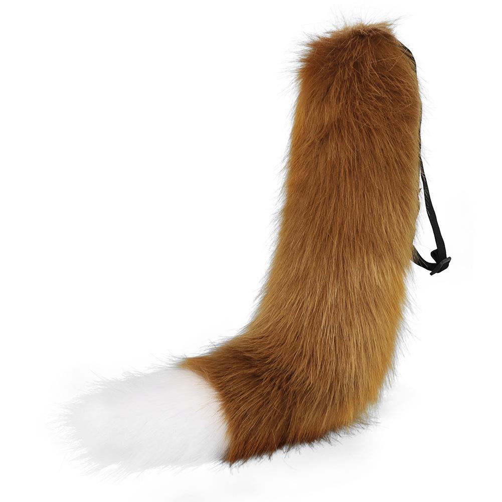 Simulated animal tail cos Fox tail costume for cosplay events, live streaming props, wolf tail, dog tail accessories