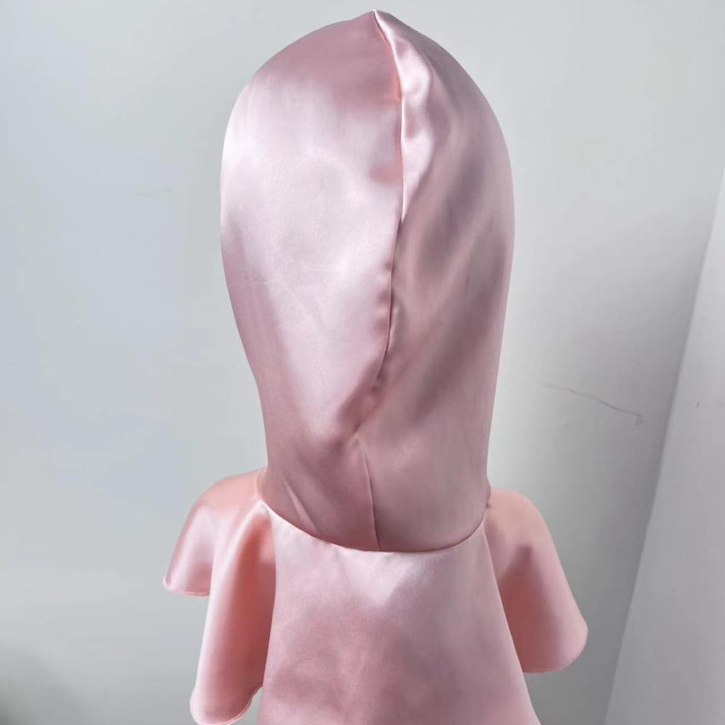 Silk Night Silk Thermal Hair Hat Hood fällt erst in der Nacht ab, verhindert, dass die Klimaanlage ein schönes, feuchtigkeitsspendendes Haar hinterlässt [RUNQIU] Kappe, Kappe, Band,