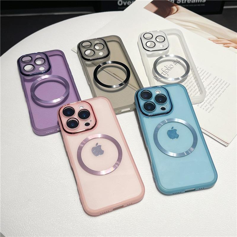 Applicable To Transparent Set IPhone17Promax Full inclusive Mobile Phone Case Charming Eye Magnetic 1415 Apple 16 New Silicone