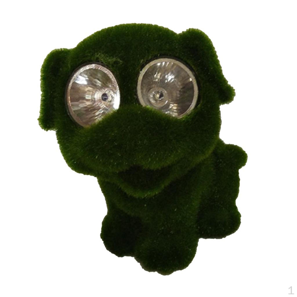 

12v Resin Animal Statue Figurine Balcony Decorated Illuminated Lawn Ornament Dog