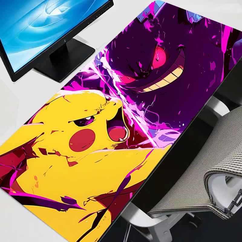 Mouse Pad Gaming Accessories PC Pokemon Pikachu Gengar Gamer Alfombrilla Big Computer Desk Mat Laptop Varmilo Keyboard Mousepad