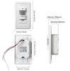 SLS 180 Degree Wall-Mounted Infrared Motion Sensor Light Switch Single Pole PIR Detector Human Body Movement ABS PC Durable 9m