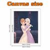 Disney DIY Pearl Art Painting Frozen Anna and Elsa Sisters Home Wall Decoration Pearl Gem Painting Pictures Crafts Home Decoration