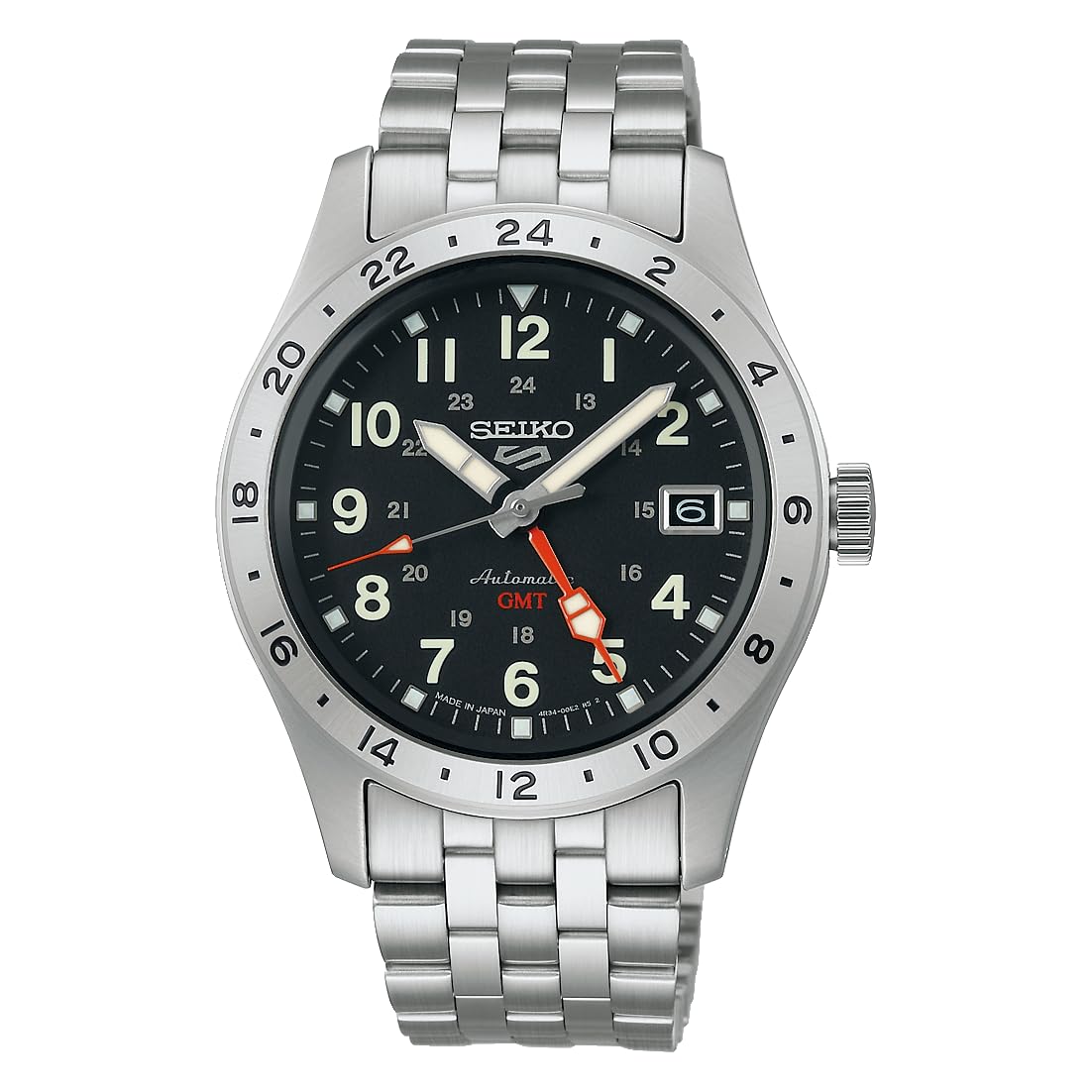 

Watch Five Sports 5 Sports Field GMT SBSC011 Silver [Seiko Watch] Sports style Men s