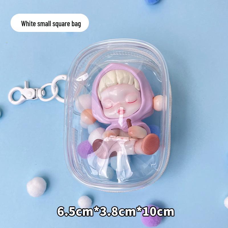 

Прозрачная ПВХ сумка для коляски и хранения: Универсальный для кукол, витрин, брелоков и многого другого