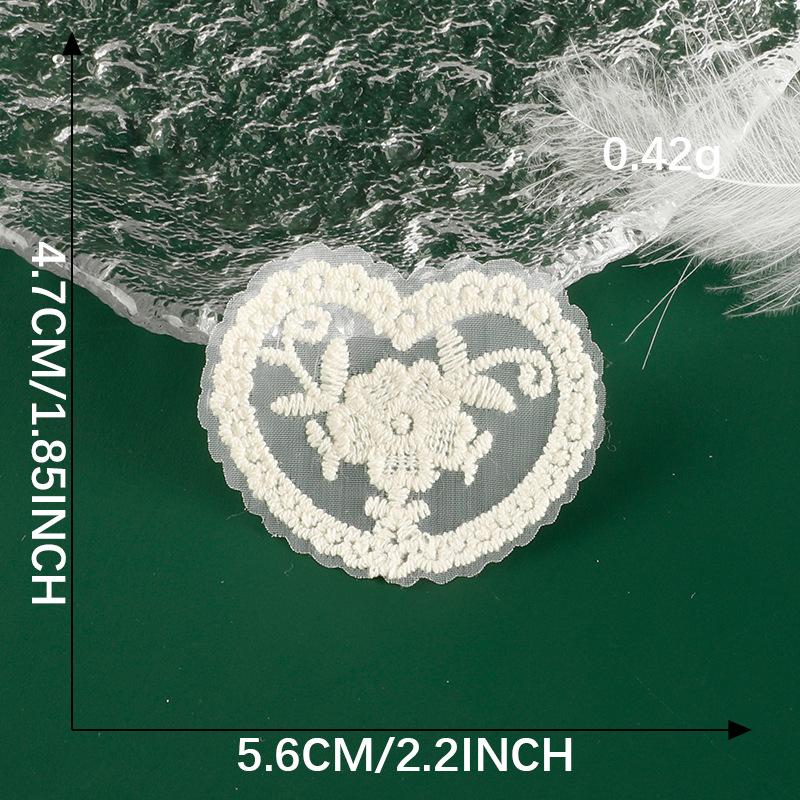 Cartoon Lace Bow Lace Embroidery Sticker Diy Hand Account Accessories Accessories Brooch Hairpin Hair Accessories Accessories Cloth Sticker