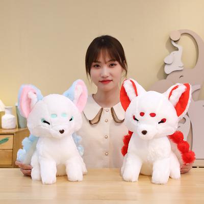 Creative Fox Simulation Animals Plush Toy Super Soft Stuffed Doll Stupid Puppy Plushies Throw Pillow Girls Kids Gifts Home Decor