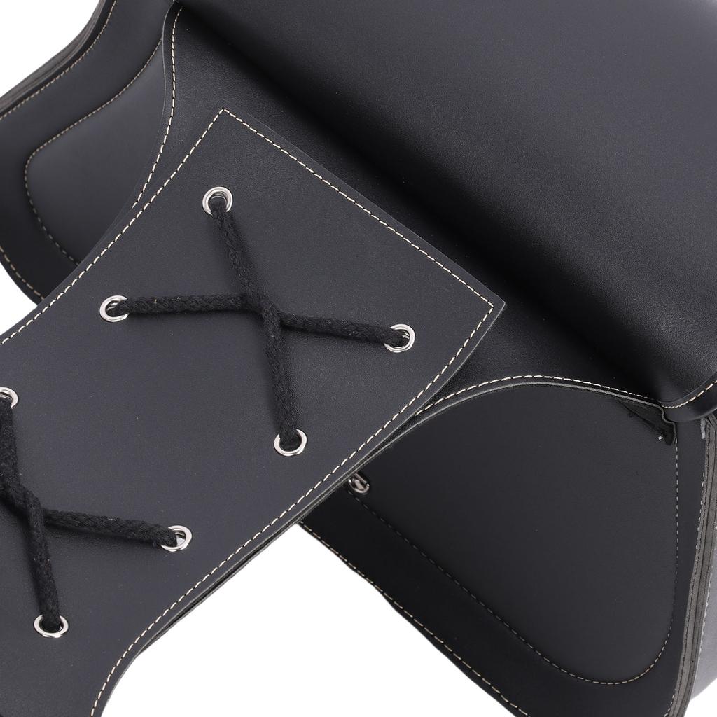 Motorcycle Saddlebag 30L Large Capacity Multifunctional Rain Proof PU Leather Motorcycle Side Luggage Bag