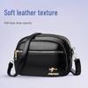 Versatile Large Capacity Soft Leather Crossbody Shoulder Bag for New Moms