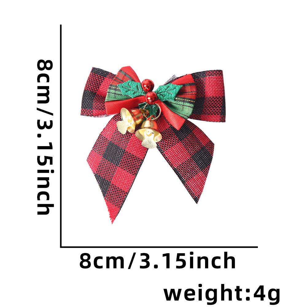 Mini Christmas Bow with Bells - Tree Ornament & Gift Box Decoration