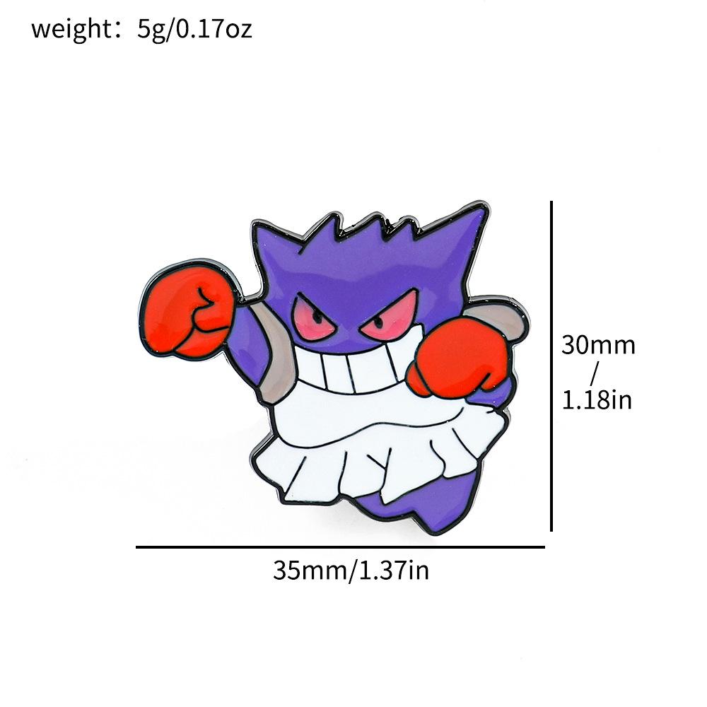 

Creative Personality Genggui Alloy Brooch Pokémon Pokémon Metal Badge Accessories