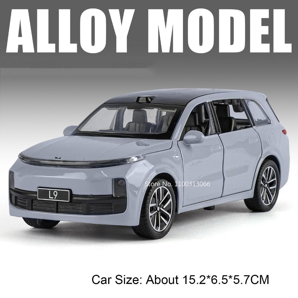 1:32 HONGQI H9 Leading Ideal L9 Toy Models Cars Alloy Light Sound Miniature Vehicles 6 Doors Opened Car Boys Educational Toys