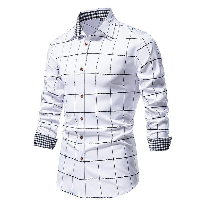 Buy Men Casual Business Shirts Long 