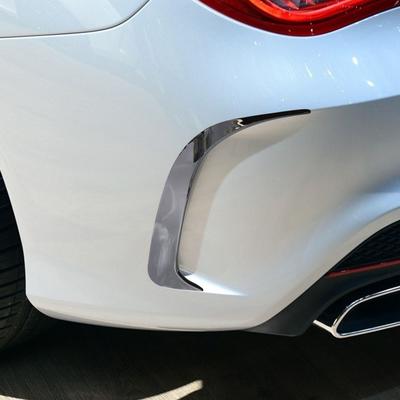 Vložky Kryt prieduchu lesklá čierna Spojler lízátka zadného nárazníka Canards Prieduchy ABS plast pre Benz CLA 45 AMG W117 250 200 2014-2018