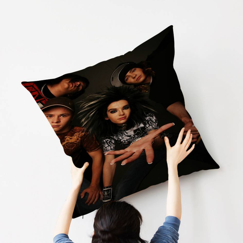 Bill Kaulitz Tom Tokio Hotel Classic Lucky Dragon Pillow Cover Sofa Cushion Cover Home Room Decoration Children Gift