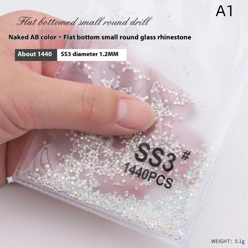 Gemischte AB Flachboden Farbe Nagel Strasssteine Glanz Nagelzubehör Nagelkunst DIY Nägel Zubehör Dekoration Charms