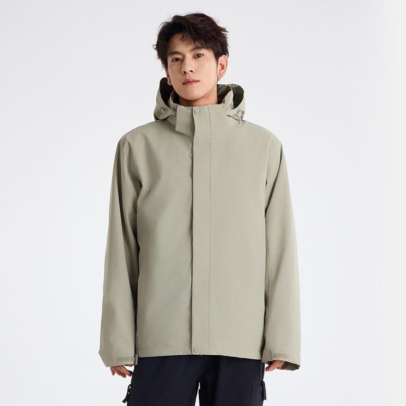 Rainstorm-proof Glue-pressed Jacket Men's Advanced Sense Three-in-one Three-proof Couple Jacket Women