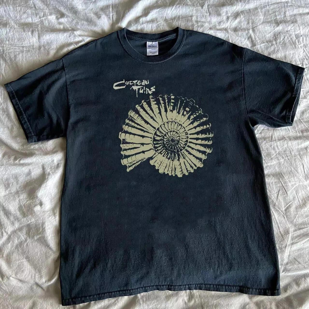 Cocteau Twins band 90s basic black Graphic T shirt Men Women S-5XL TU326 XXXL
