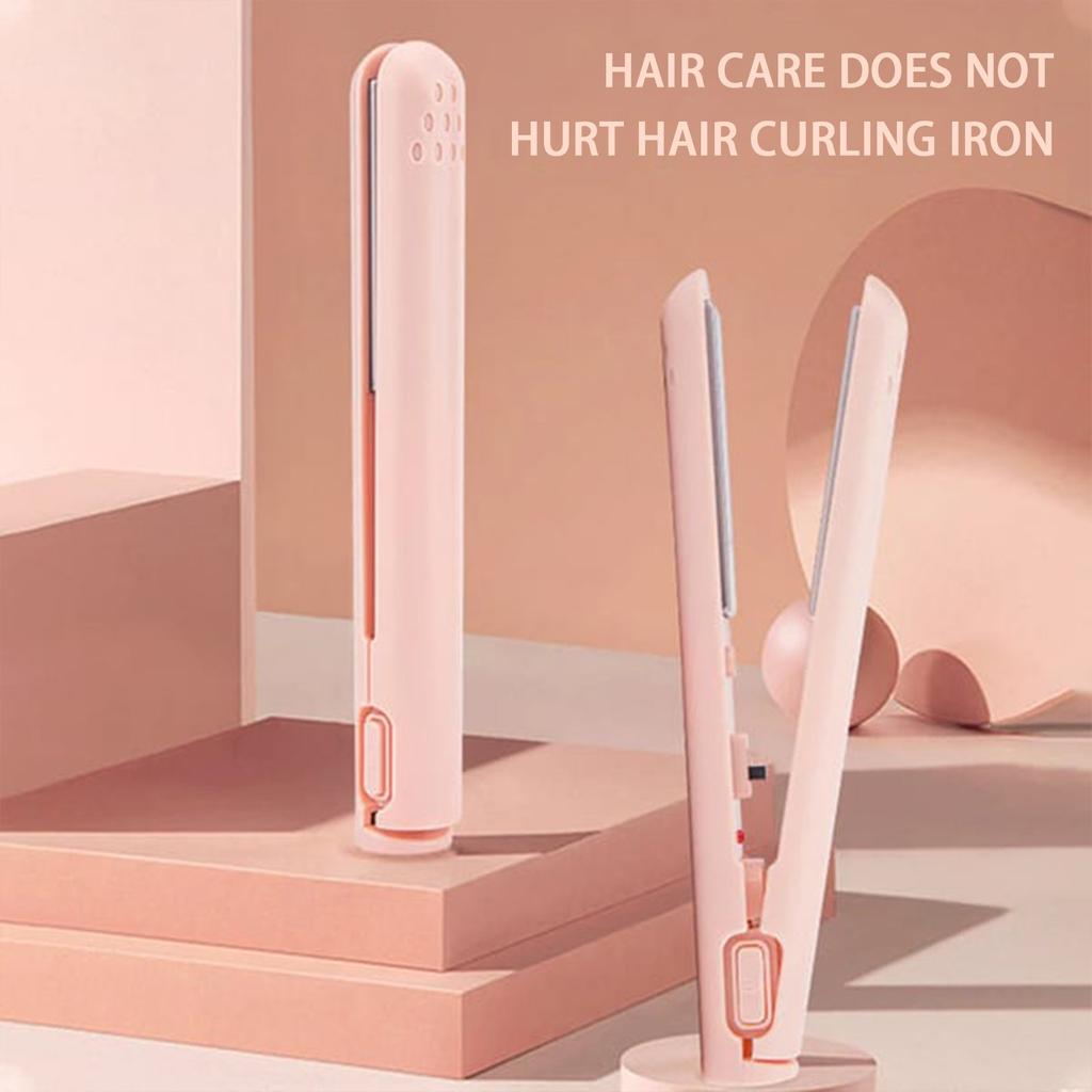 Wireless Hair Straightener For Students, USB Portable Curling Iron, Dormitory, Wireless Hair Straightener