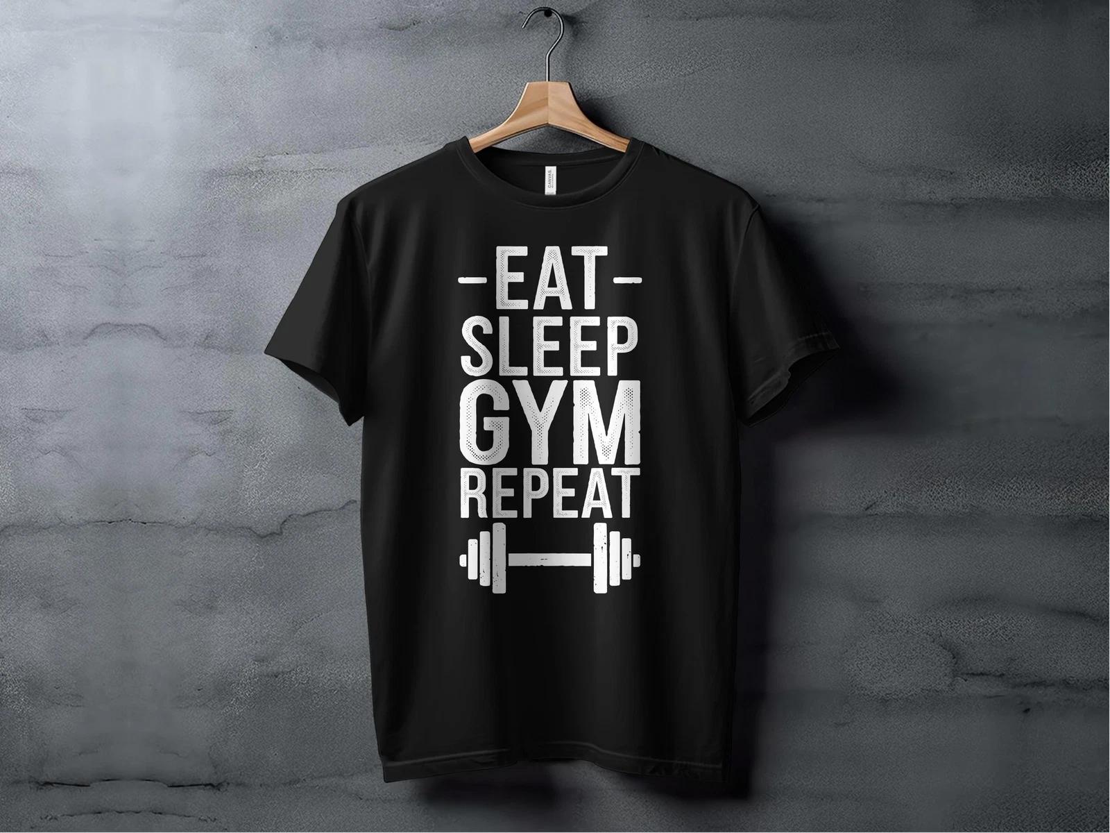 Eat Sleep Gym Repeat T-shirt XL