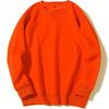 Moletom Hip Hop Unissex Gola Redonda Cor Sólida para Outono/Inverno