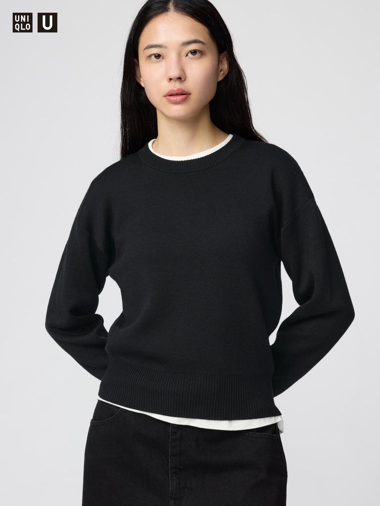 Uniqlo Double Face Crew Neck Sweater