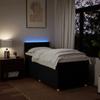 Vidaxl Continental Bed With Mattress, Black, Fabric, 80X200 Cm