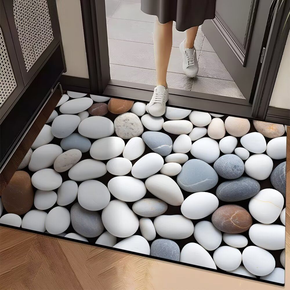 

Впитывающий коврик для ванной комнаты и туалета, противоскользящий и износостойкий коврик для ног, коврик для входной двери 40cm*60cm
