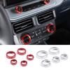 Colorful Car Center Control Air Conditioner Switches Cover Trims Button Rings