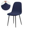 Jacqaurd Shell Chair Cover Stretch Short Back Scandinavian Chair Covers Adjustable Dining Room Seat Covers for Bar Party Wedding